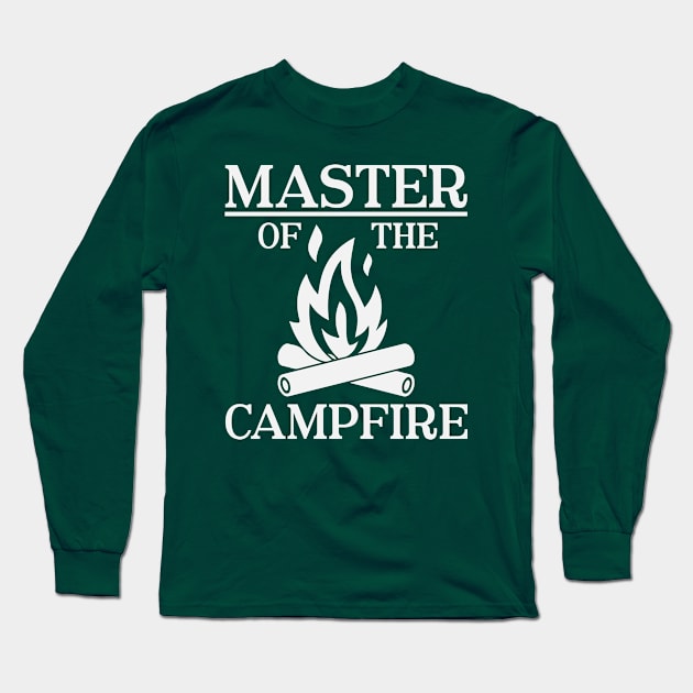 Master Of The Campfire Long Sleeve T-Shirt by Usea Studio